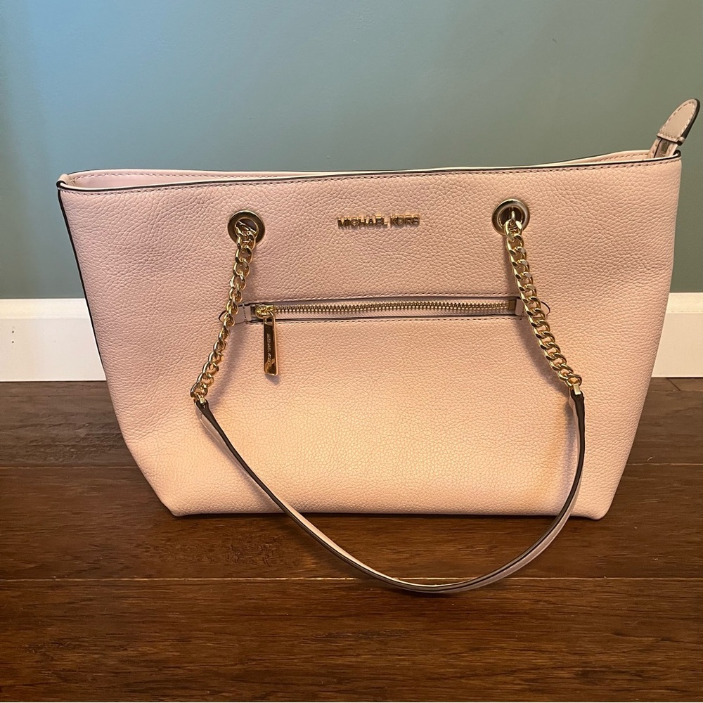 Michael Kors Soft Pink Tote with Gold Accents